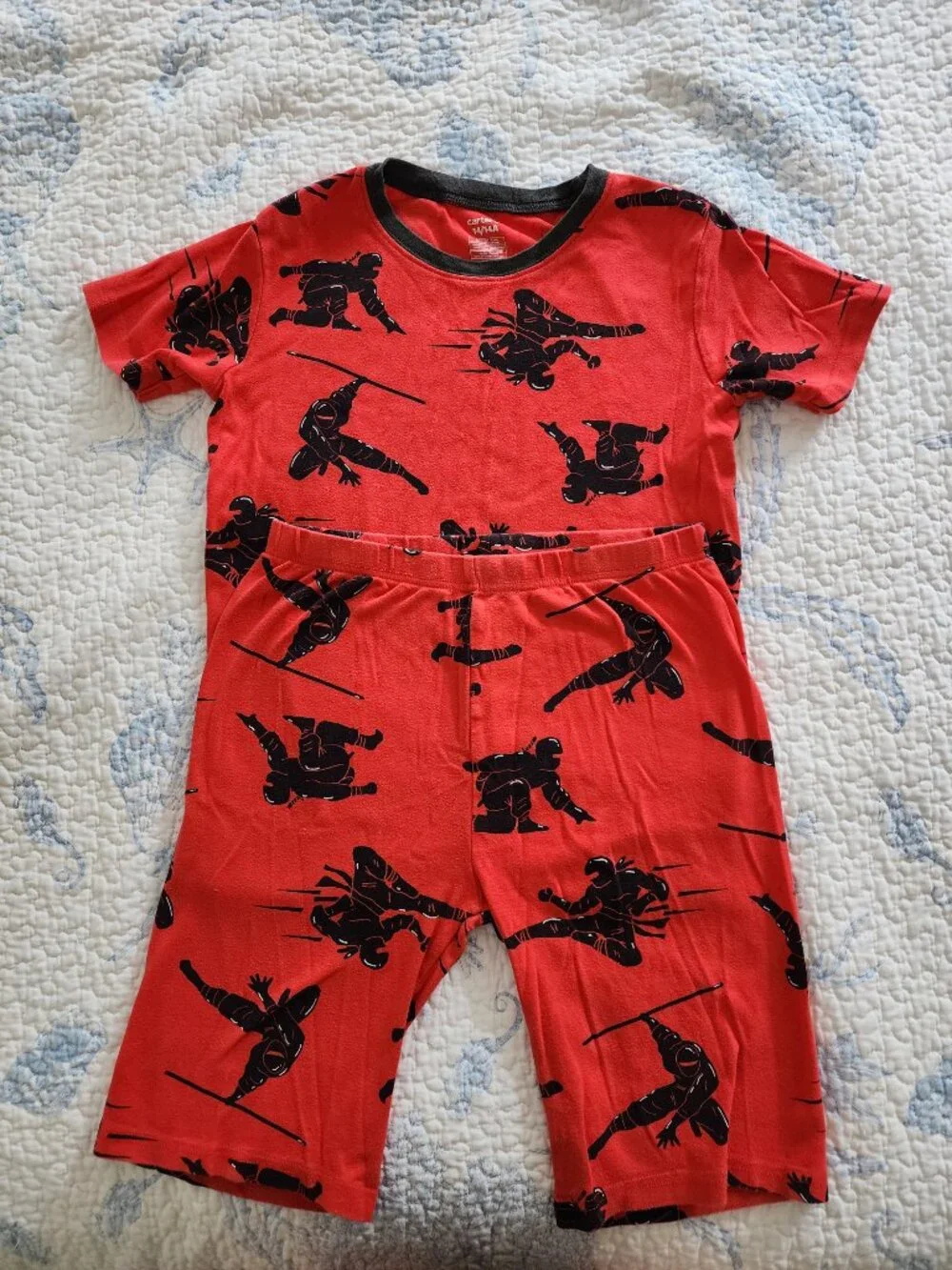 Lot of 3 Carter’s Boys Pajama Sets Size 14 - Gaming, Ninjas & Sports / Dino
